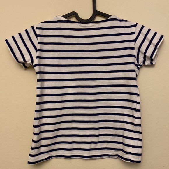 Zara Baby T-Shirt White and Black Striped | Size 6 116cm - Picture 4 of 4
